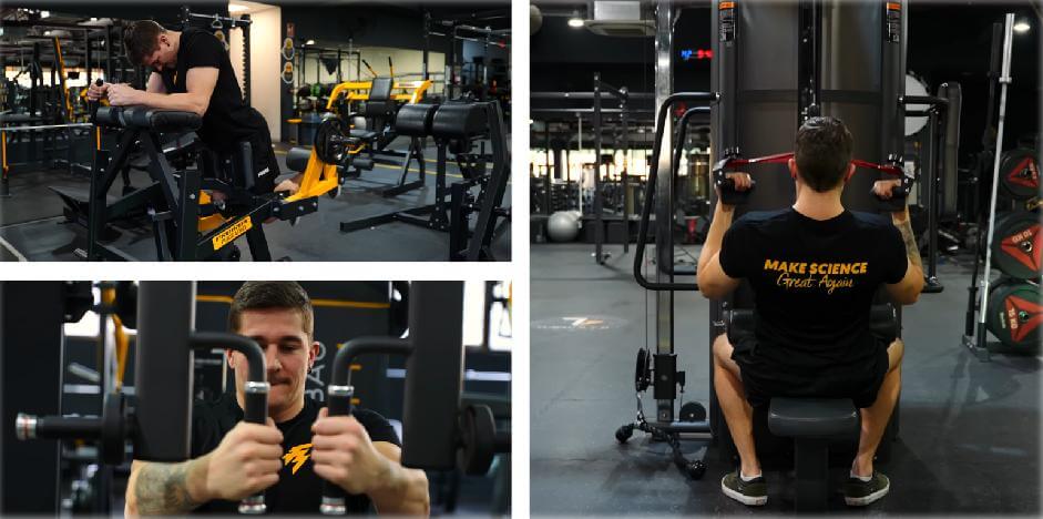 Ejercicios rutina Push-Pull-Legs