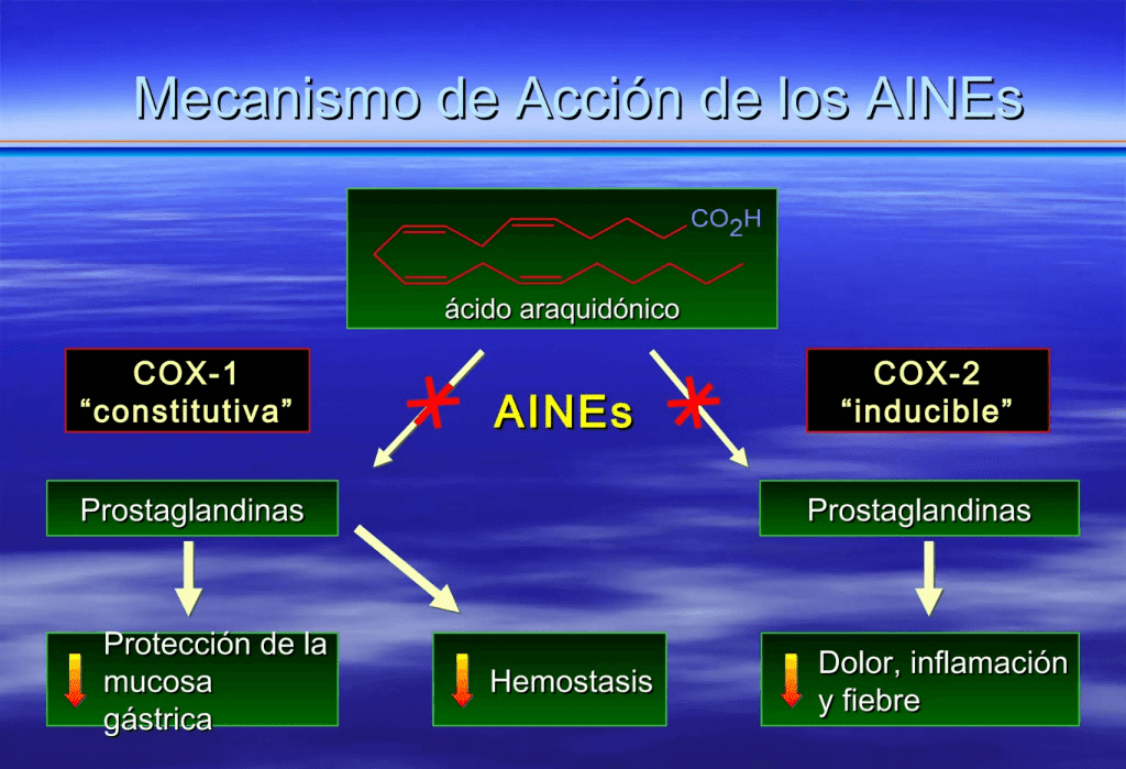 Mecanismos de acción de AINEs