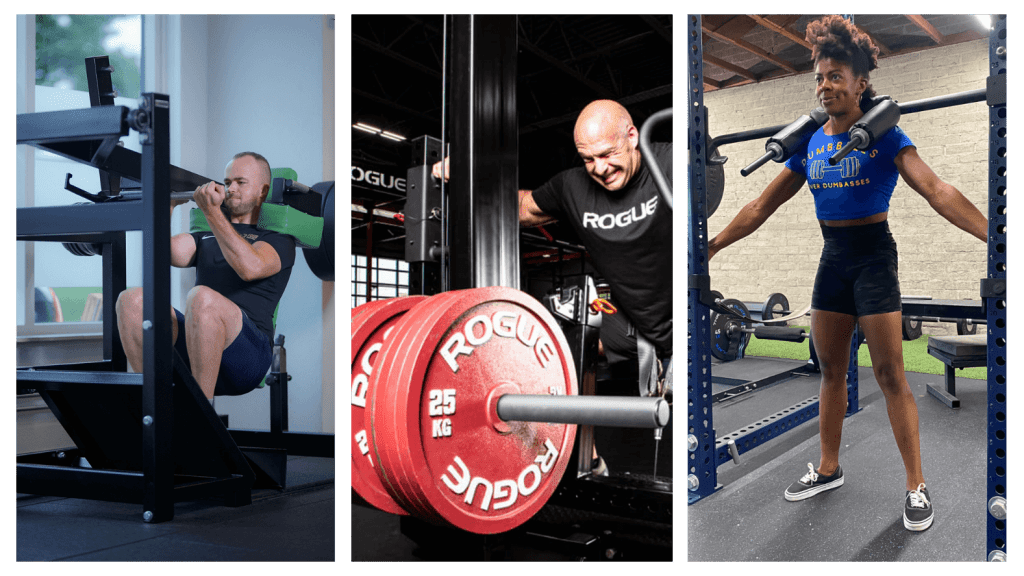 Sentadilla trasera convencional