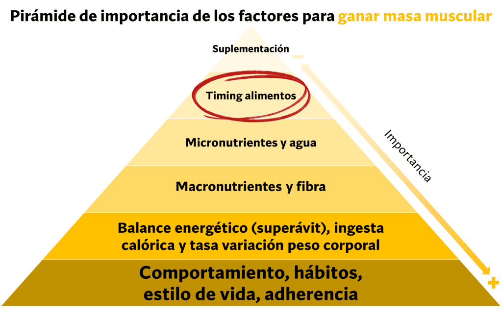 Orden de importancia hábitos e ingesta nutricional 