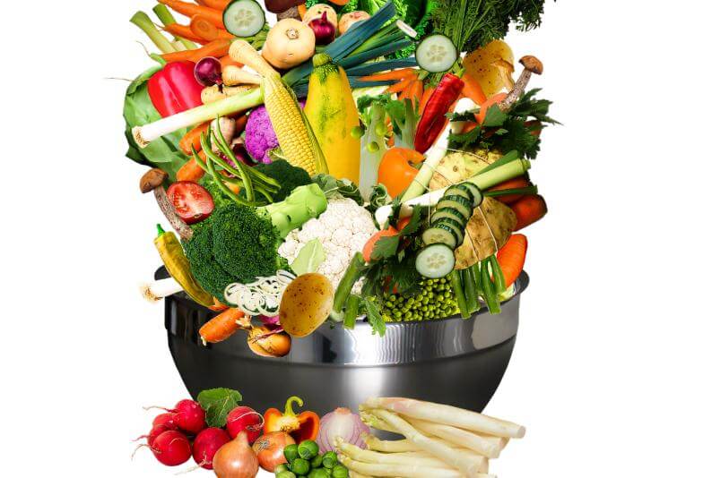 Vegetales ricos en flavonoides, fibra y cúrcuma