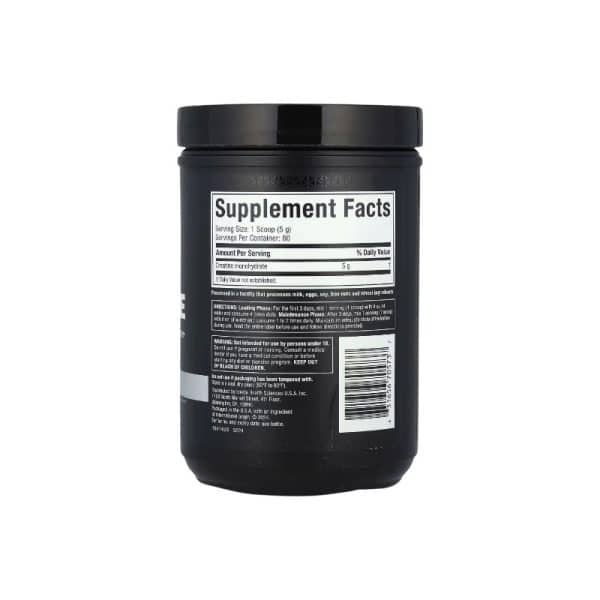 creatina platinum muscletech 80serv tabla nutricional