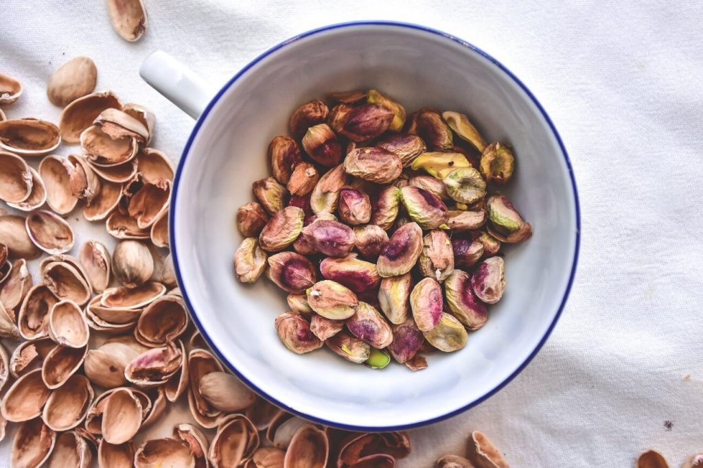 Pistachos alimento vegano