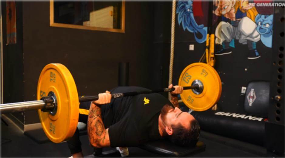 Press de banca ejercicio de empuje