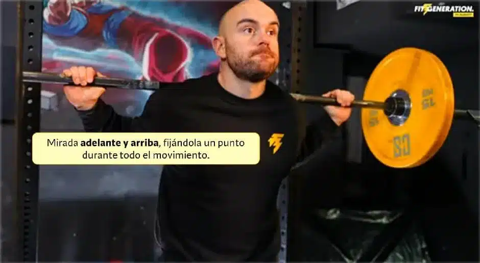 Mirada durante el ejercicio