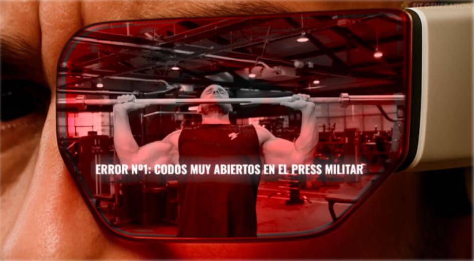 Codos muy abiertos press militar
