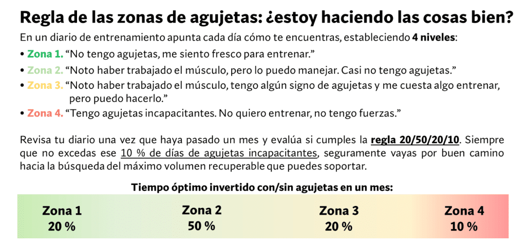 Regla de las zonas de agujetas