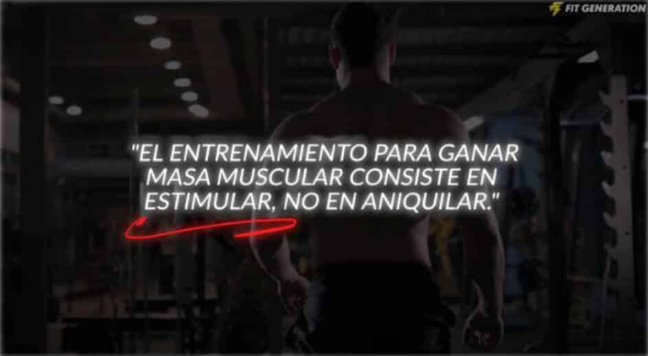 Estimular para ganar masa muscular