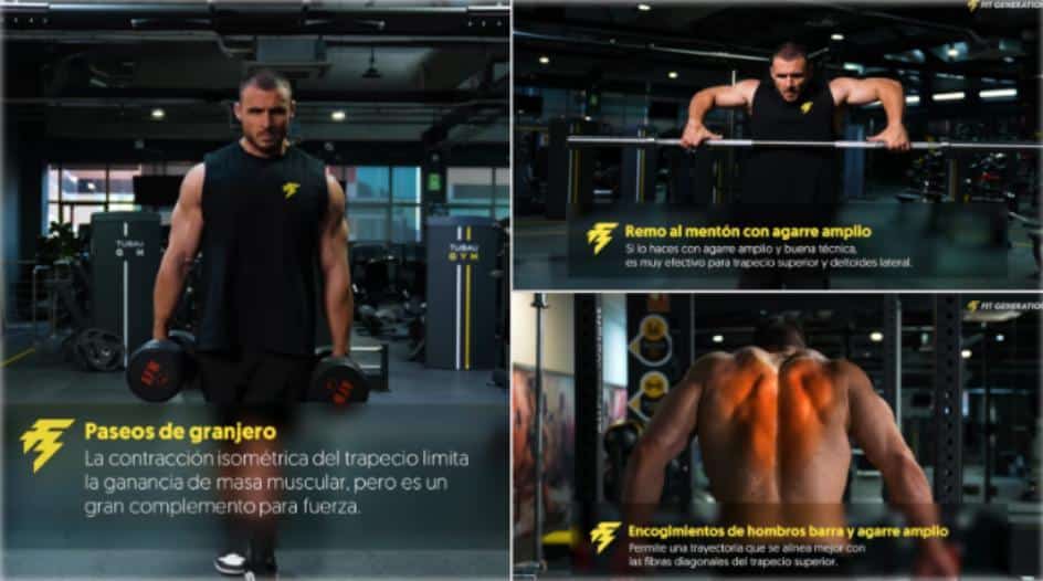 Ejercicios entrenar el trapecio superior
