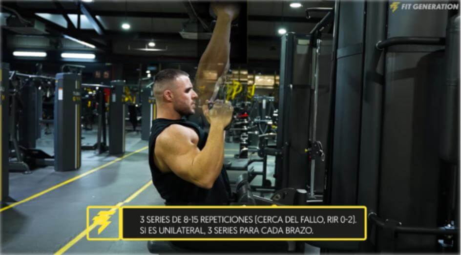 Repeticiones en cada brazo