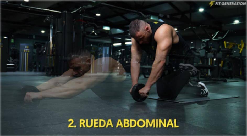 Ejercicio rueda abdominal