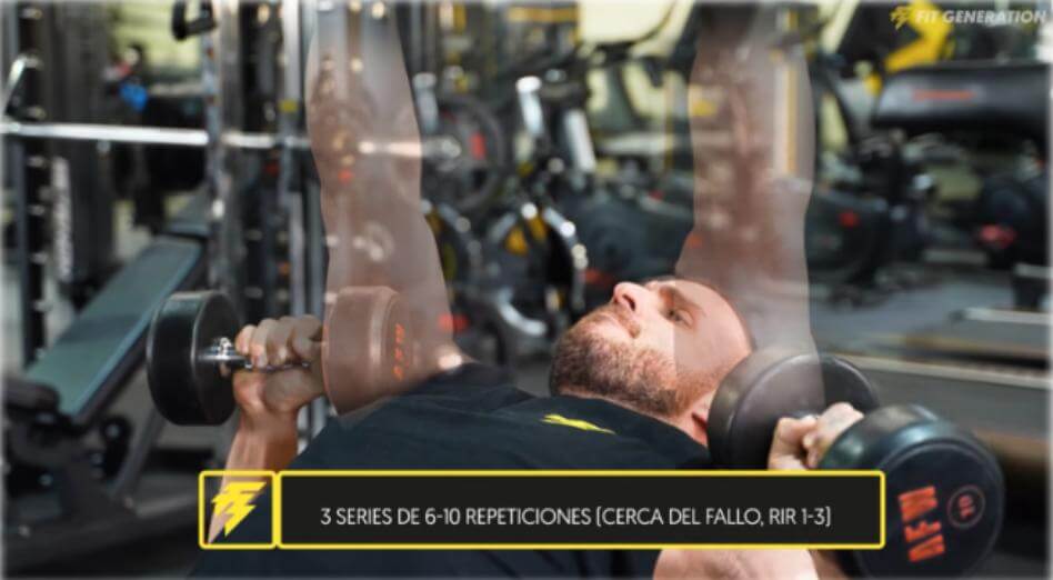 Series de ejercicio con mancuernas