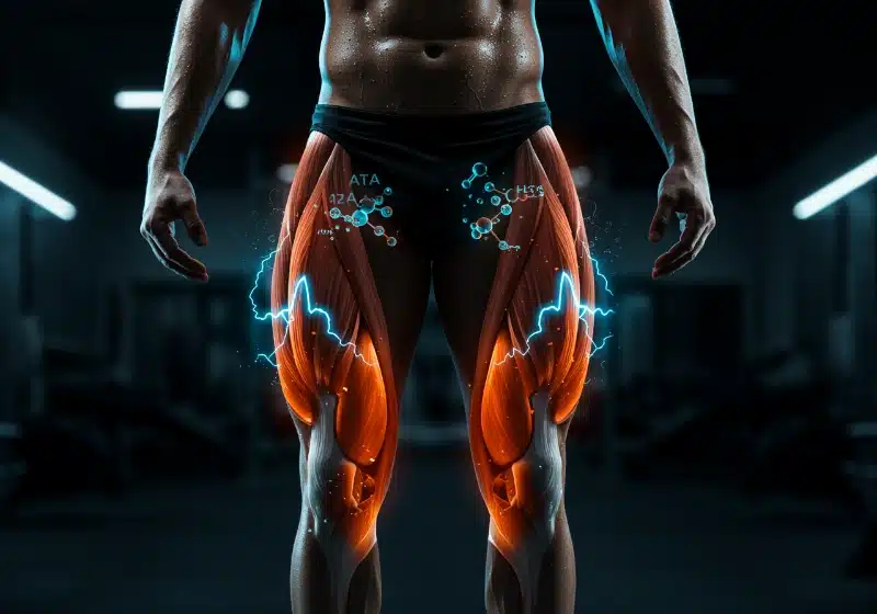 Optimización molecular en recomposición corporal con activación muscular