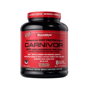 carnivor musclemeds hydrolized beef protein chocolate